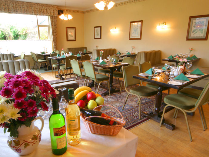 Our dining room wheere you can sample our lovely breakfast or one of our delicios meals