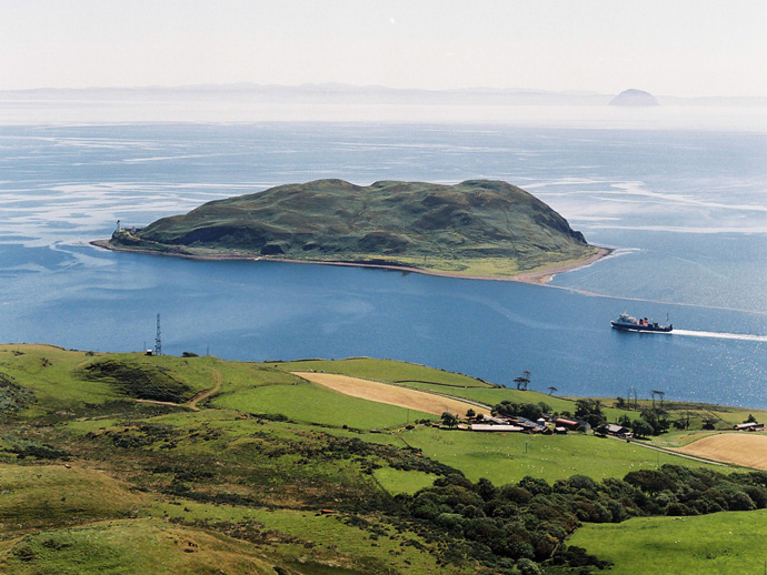 Stunning Davaar Island with the Ailsa Craig in the distance - Photograph copyright of Kintyre Photography